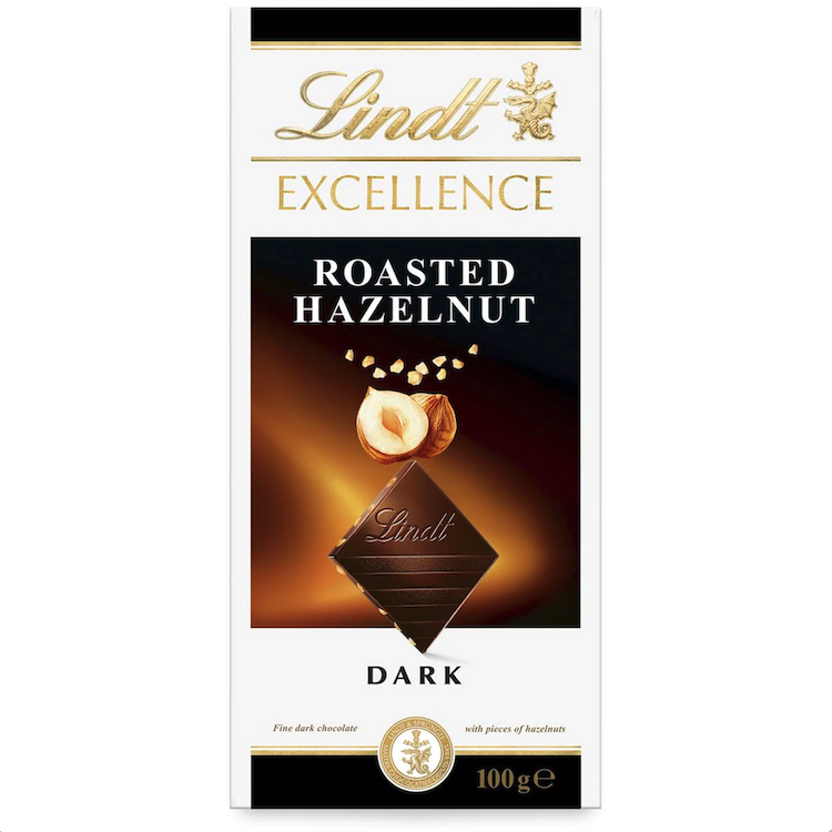 Lindt Excellence Roasted Hazelnut Dark Chocolate G Lindt Wishque