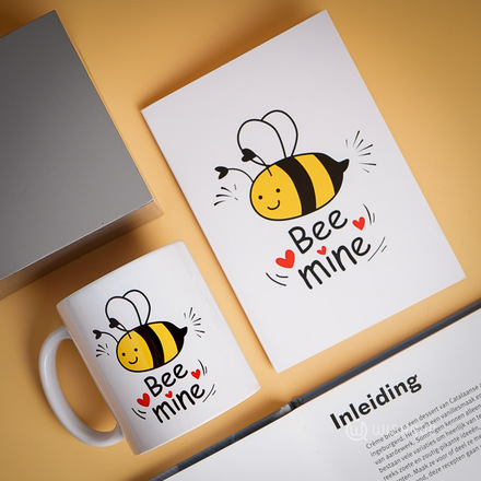 Bee Mine Greeting Card & Printed Mug