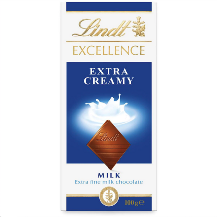 Lindt Excellence Extra Creamy Milk Chocolate 100g - set 1