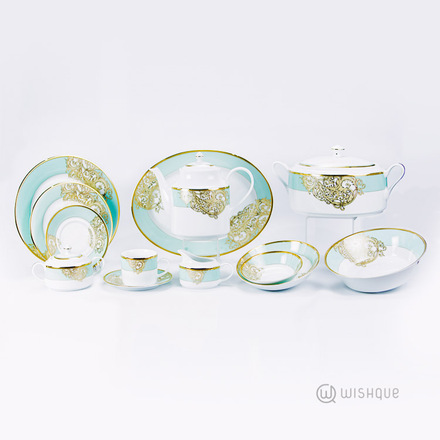 Esmeralda Green 93 Pcs Dinner Set