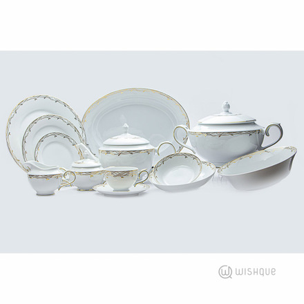 Sayuni Gold 93 Pcs Dinner Set