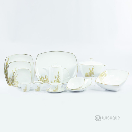 Arabella Gold 93 Pcs Dinner Set