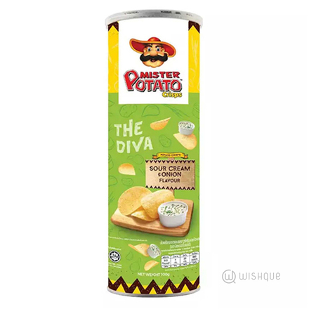 Mister Potato Crisp Sour Cream & Onion Can 100g