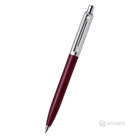 Sheaffer 321 Sentinel Ballpoint Pen Burgundy With Chrome Trim