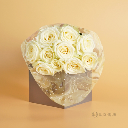 White Roses Bunch