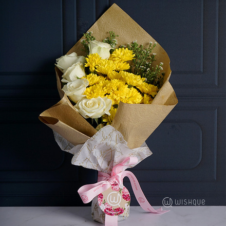 Yellow Daisy Fresh Flower Bouquet