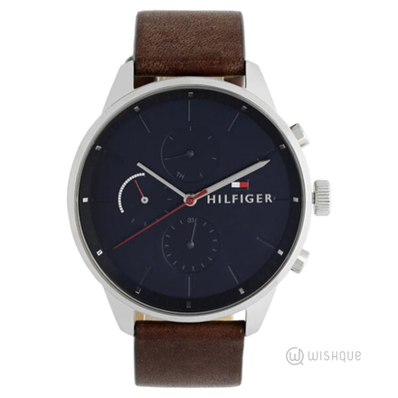 Tommy Hilfiger Analogue Multifunction Quartz Men's Watch Leather Strap 1791487