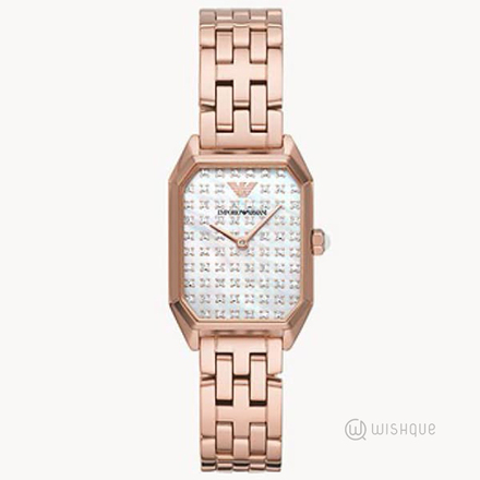 Emporio Armani Watch for Women Two Hand Movement Rose Gold AR11389