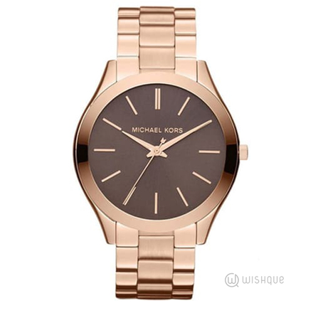 Michael Kors Women's Slim Runway Quartz Stainless Steel Watch Rose Gold MK3181