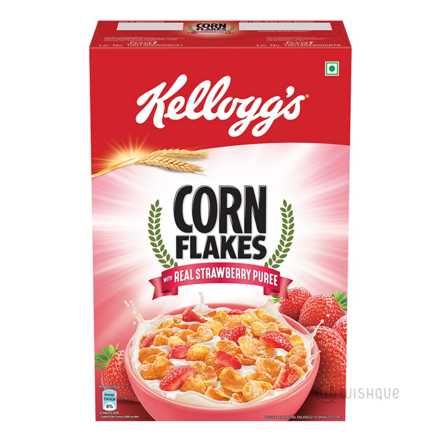 Kellogg's Corn Flakes With Real Strawberry Puree 300g