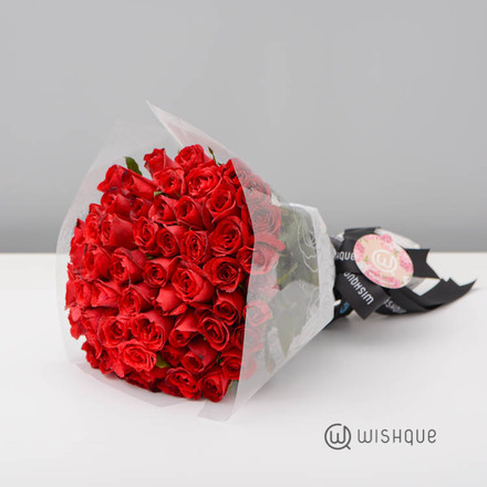 Forever My Girl 60 Red Roses Bouquet