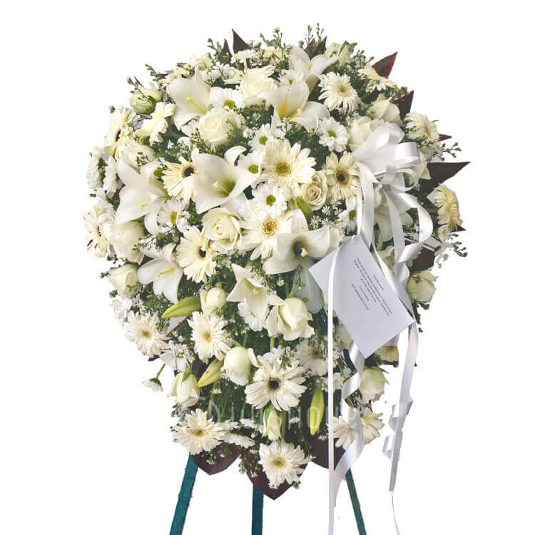 Funeral Wreath-Q with Stand - Wishque | Sri Lanka's ...