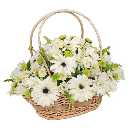 Sympathy Flower Basket