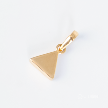 22kt Gold Charm Triangle Pendant