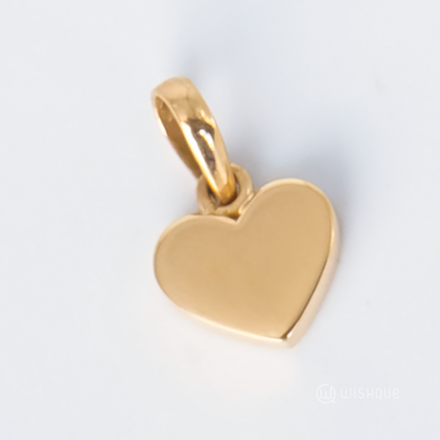 22kt Gold Charm Heart Shaped Pendant