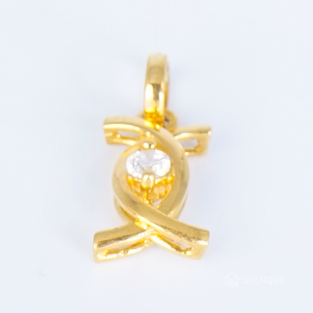 22kt Gold Pendant With Zercone