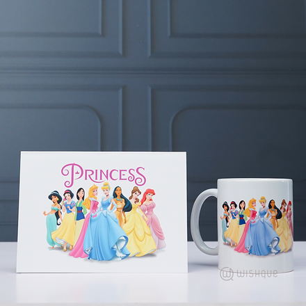 Disney Princess Greeting Card & Printed Mug