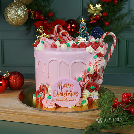 Swiss Christmas White Chocolate Ganache Cake