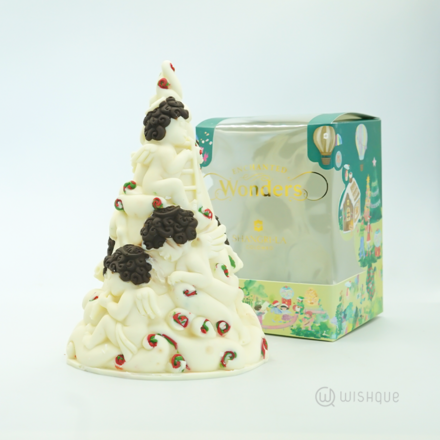 Embossed Christmas Tree Cone White Chocolate