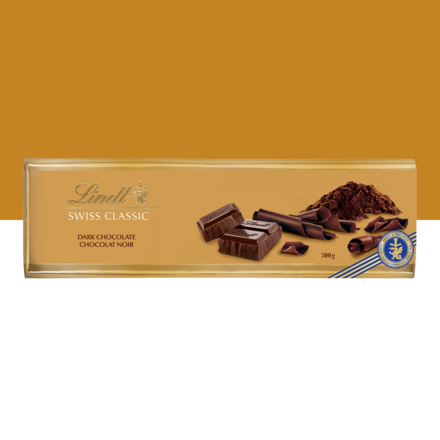 Lindt Gold Block Swiss Surfin Dark Chocolate 300g