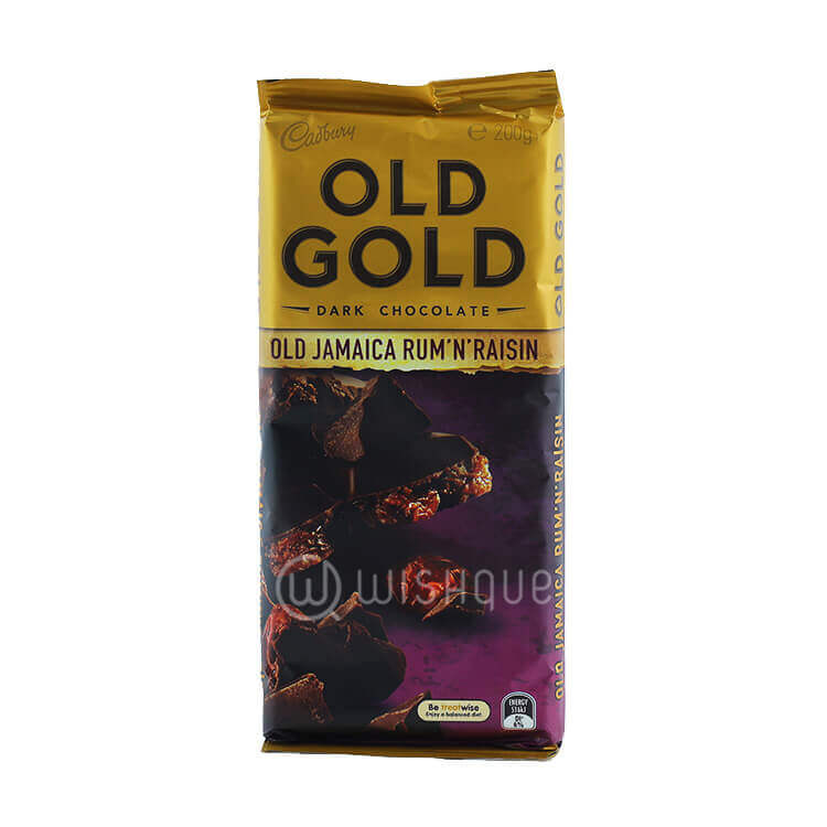 Cadbury Old Gold Dark Chocolate Rum N Raisin 200g - Wishque | Sri Lanka ...