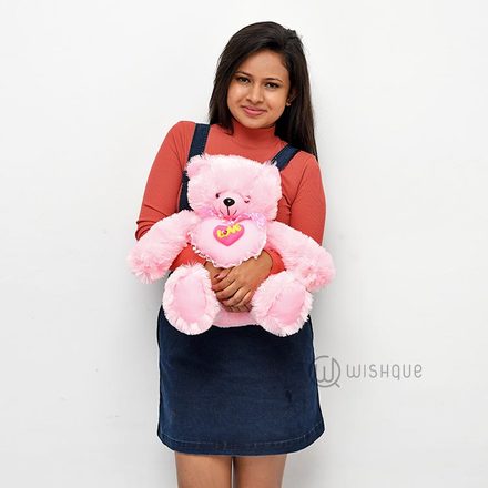 Pink Love Teddy