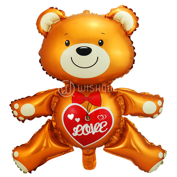 Brown Teddy Love Foil Balloon - Wishque | Sri Lanka's Premium Online ...