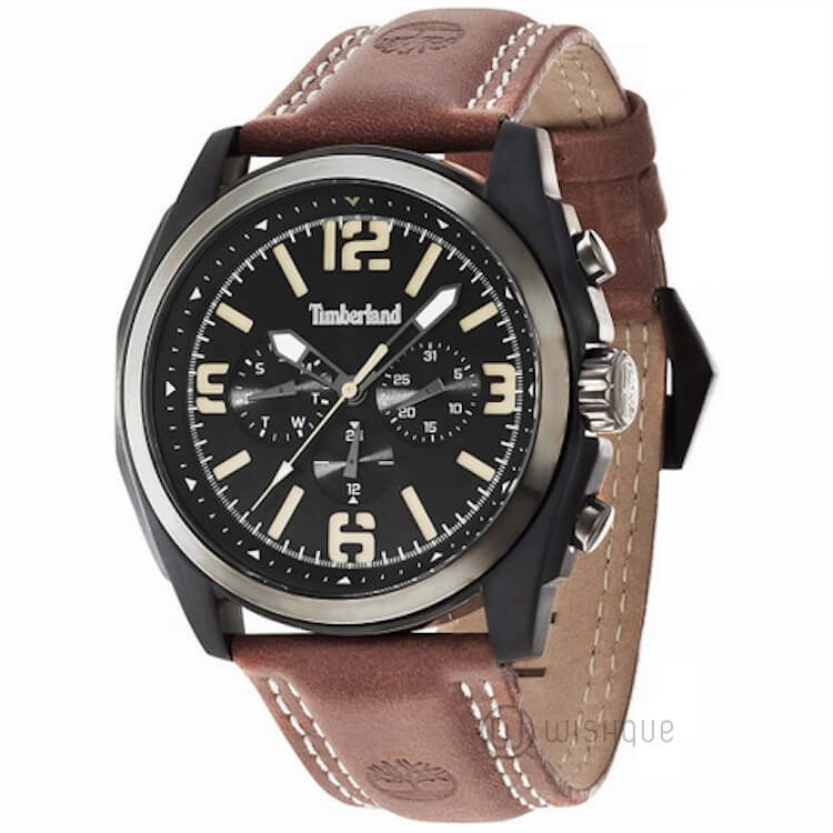 TIMBERLAND TBL.14366JSBU/02 Brown Leather Mens' Watch - Wishque | Sri ...