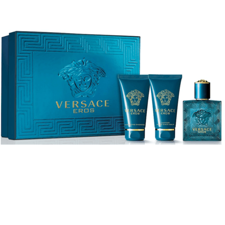 Versace Eros EDT 3 Pcs Gift Set for Him