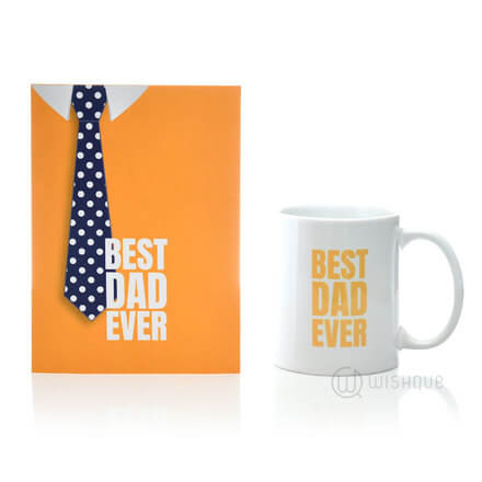 Best Dad Ever Card & Printed Mug