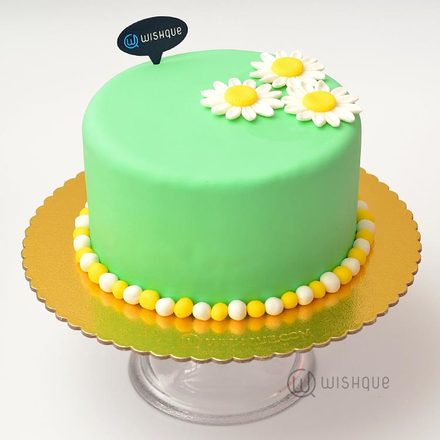 Happy Daisy Ribbon Cake