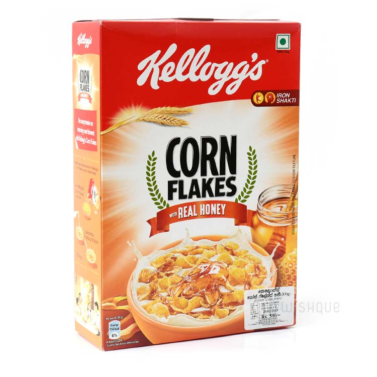 Kellogg's Corn Flakes With Real Honey 300g - Wishque | Sri Lanka's ...