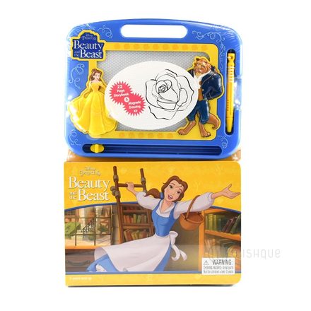 Beauty & The Beast Learn To Write- Learning Book with Magnetic Drawing Pad