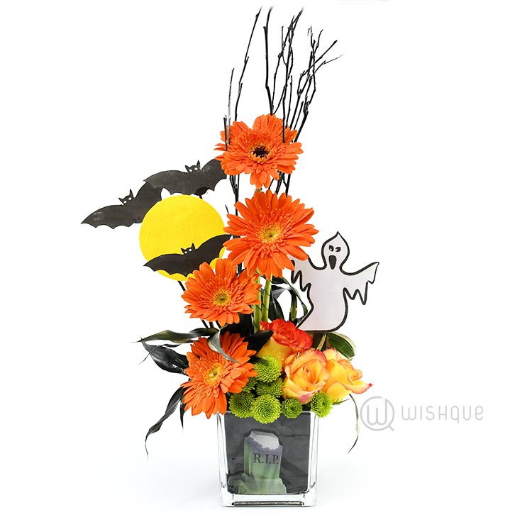 Night At The Halloween Flower Vase Wishque Sri Lanka S Premium