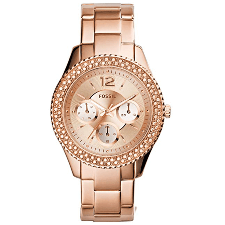 Fossil Women's ES3590 Stella Rose Gold-Tone Stainless Automatic Watch ...