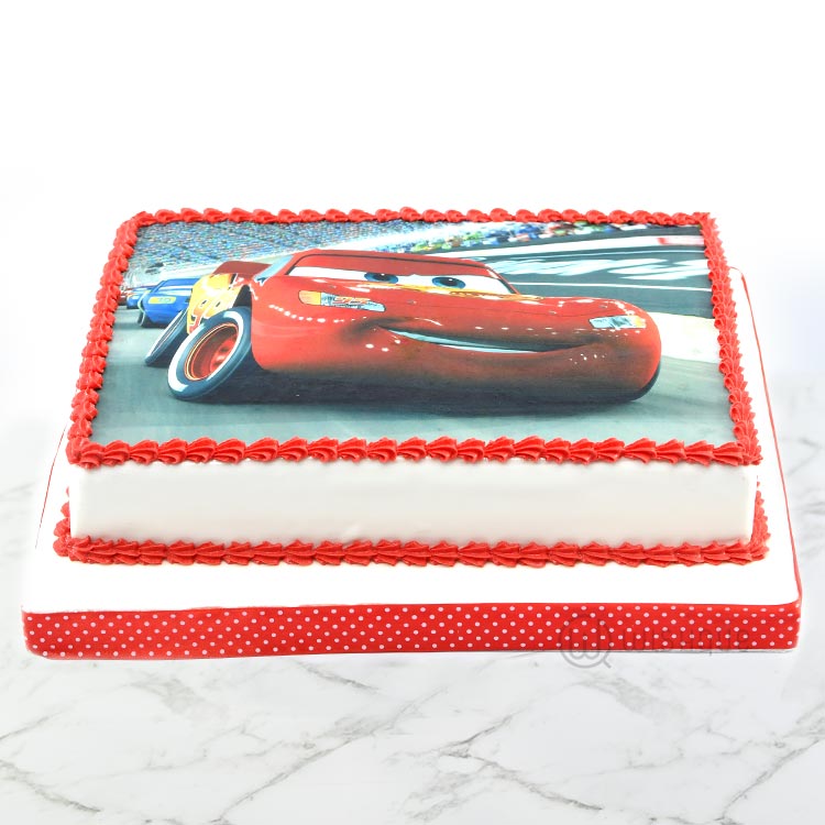 Custom Edible Print Cake - Lightning McQueen - Wishque | Sri Lanka's ...