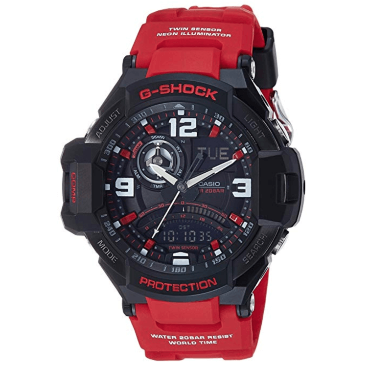 montre g shock rouge