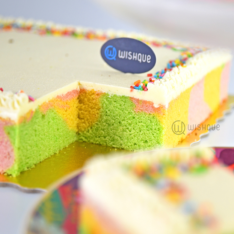 Rainbow Marble Cake | yummyntasty.com