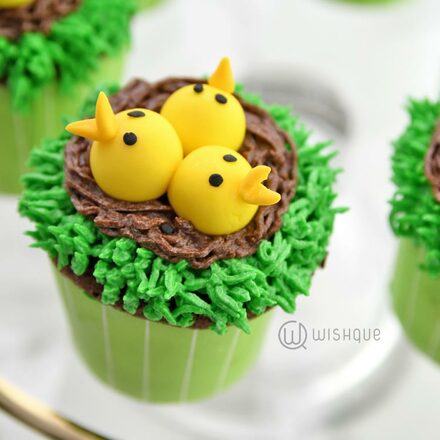 Easter Chick Birdy Chocolate Cupcake 6 Pack