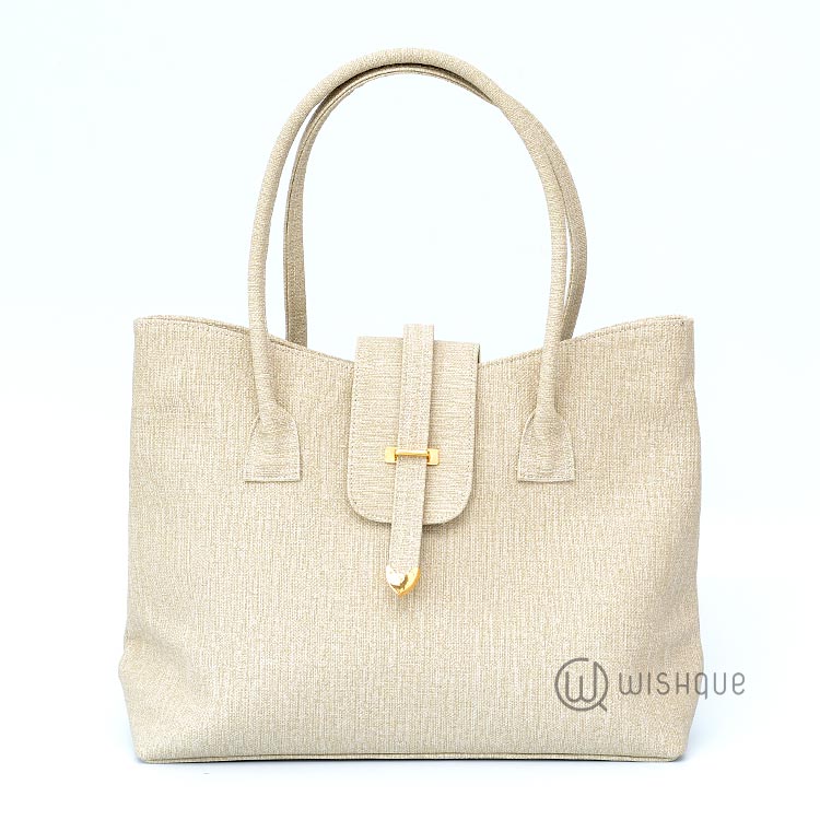 Snap Closure Beige Shoulder Bag - Wishque | Sri Lanka's Premium Online ...