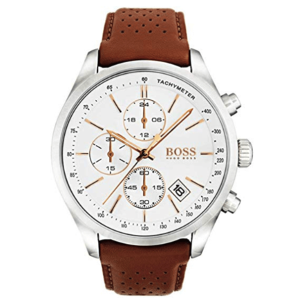 hugo boss orange new york men's quartz analogue classic black silicone strap 1513004