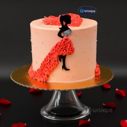 Lady In The Red Dress Chocolate Cake