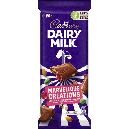Cadbury Dairy Milk Marvellous Creations Jelly Popping Candy 190g