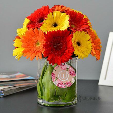 You Are My Sunshine Gerberas Flower Vase