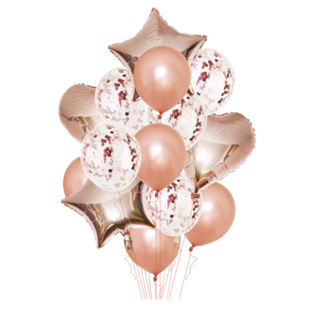 Party Decor Balloons Pack - Rose Gold