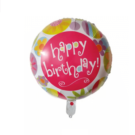 Happy Birthday Flower Shades Foil Balloon
