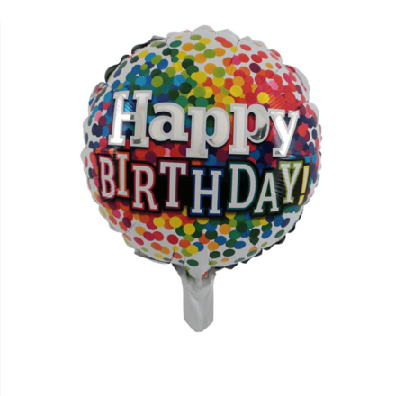 Happy Birthday Multicolour Foil Balloon