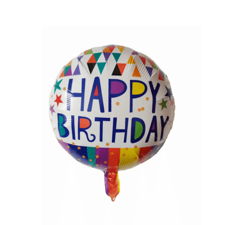 Happy Birthday Blue Color Letters Foil Balloon