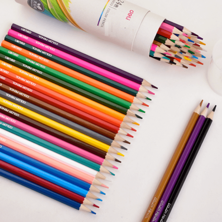 24 Colour Pencils in a Tube