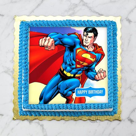 Superman Edible Print Cake 1Kg